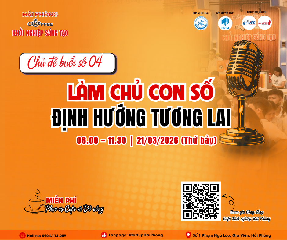 HẢI PHÒNG- CAFE KHỞI NGHIỆP SÁNG TẠO 04: LÀM CHỦ CON SỐ- ĐỊNH HƯỚNG TƯƠNG LAI